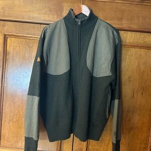 Browning Men's Olive Zip-Up Sweater